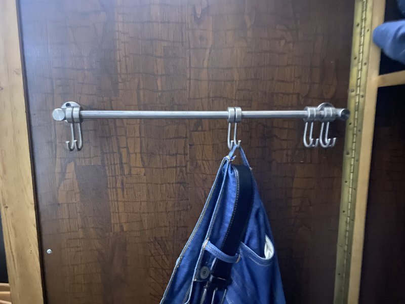 Wall-Mounted Stainless Steel Hook Rack